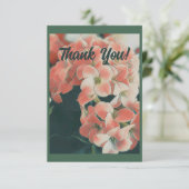 Carte De Remerciements Peach Flower (Debout devant)