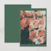 Carte De Remerciements Peach Flower (Devant / Derrière)