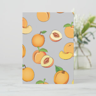 Carte De Remerciements Peach Pattern 6
