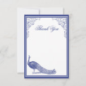 Carte de remerciements Peacock (Devant)