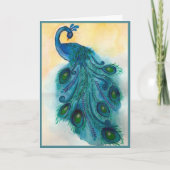 Carte de remerciements Peacock (Devant)