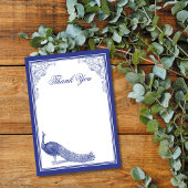 Carte de remerciements Peacock