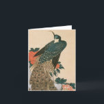 Carte De Remerciements Peacock et Peonies par Mariage Hiroshige<br><div class="desc">Facile à customiser Mariage Merci cartes. Peacock and Peonies (début des années 1840) de Hiroshige est un bloc de bois d'art japonais vintage représentant un bel oiseau paon aux fleurs de pivoines en fleurs. Cette image provient à l'origine d'une impression de bloc de bois. À propos de l'artiste : Utagawa...</div>