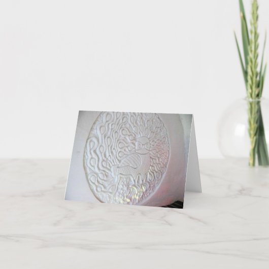 Carte De Remerciements Peacock Snow Sculpture, Hôtel de glace, Québec (Devant)