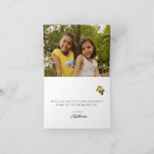 Carte De Remerciements PEANUTS | Snoopy on Black White Comics (Intérieur)