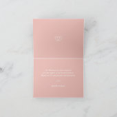 Carte De Remerciements Pearl Confetti sur Mariage or Rose (Intérieur)