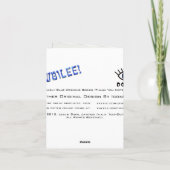 Carte De Remerciements Pearly Blue (Note de remerciement) (Dos)