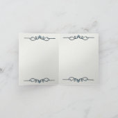 Carte De Remerciements Pearly Blue (Note de remerciement) (Intérieur)