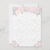 Carte De Remerciements Peau rose foncée hiver Princesse (Dos)