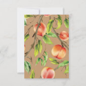 Carte De Remerciements Pêches sur l'arbre (Dos)