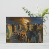 Carte De Remerciements Peder Severin Kroyer - Feu de la veille de la Sain (Debout devant)
