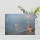 Carte De Remerciements Peder Severin Kroyer - Garçons se baignant à Skage (Debout devant)
