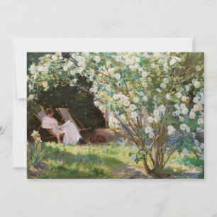 Carte De Remerciements Peder Severin Kroyer - Roses