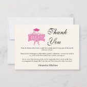 Carte De Remerciements Pediatric Nurse Graduation Party (Devant)