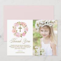 Peine rose rousse Wreath Gold Première communion s