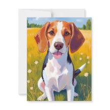 Peinture aquarelle de chien Beagle pour animaux de
