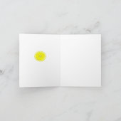 Carte De Remerciements Peinture d'art d'aquarelle de fruit de citron de (Intérieur)