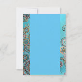 Carte De Remerciements peinture de corneille sur le bleu (Dos)