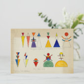 Carte De Remerciements Peinture Figurines par Wassily Kandinsky (Debout devant)