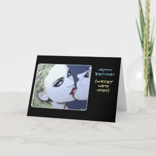 Carte De Remerciements Peinture "Just a Kiss" sur un