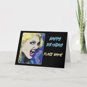 Carte De Remerciements Peinture "Kiss Hard" sur un