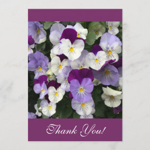 Carte de remerciements - pensées