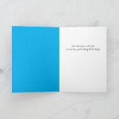 Carte De Remerciements Penser à vous, Abstraite Girafe colorée (Intérieur)