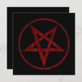 Carte De Remerciements Pentagram Red Devil (Devant / Derrière)