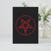 Carte De Remerciements Pentagram Red Devil (Debout devant)