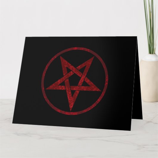 Carte De Remerciements Pentagram Red Devil (Devant)