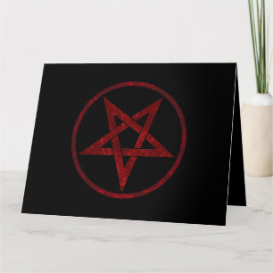 Carte De Remerciements Pentagram Red Devil