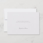 Carte De Remerciements Peony Ivory Formal Élégant Couple Note Mariage (Dos)