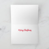 Carte De Remerciements Père Noël arrive à Las Vegas Christmas Card (Intérieur)