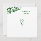 Carte De Remerciements Père Noël avec Renard de lapin et écureuil (Dos)