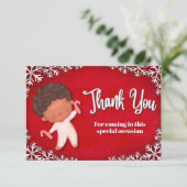 Carte De Remerciements Père Noël Baby (Debout devant)