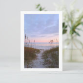 Carte De Remerciements père Noël rosa (Debout devant)