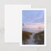 Carte De Remerciements père Noël rosa (Devant / Derrière)