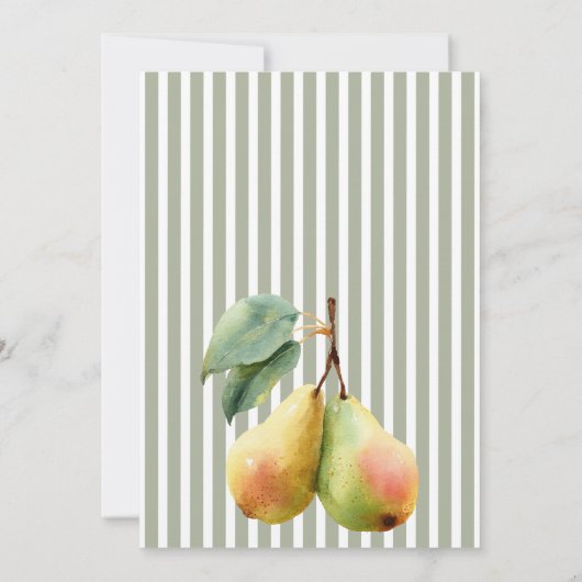 Carte De Remerciements Perfect Pear Rétro Vieux argent Pair Fête des mari (Dos)