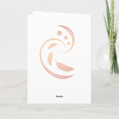 Carte De Remerciements Perruche blanche (Dos)