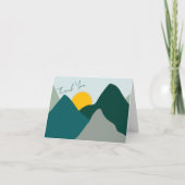Carte De Remerciements Personalized Boho Mountain Thank You Card  (Devant)