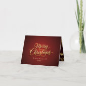 Carte De Remerciements Personalized Christmas Card with Custom Message (Devant)