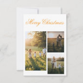 Carte De Remerciements Personalized Family Photo Christmas Card (Devant)