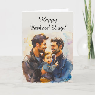 Carte De Remerciements Personalized Father's Day Cards for Gay Dads