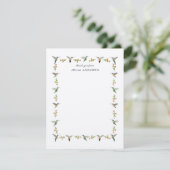 Carte De Remerciements Personalized Hummingbird (Debout devant)