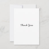 Carte De Remerciements Personalized Memorial Thank You Card (Dos)