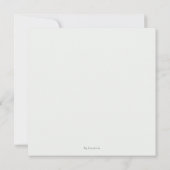 Carte De Remerciements Personalized Mint Green Botanical Wedding Invitati (Dos)