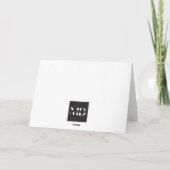 Carte De Remerciements Personnage de thé aux perles (Dos)