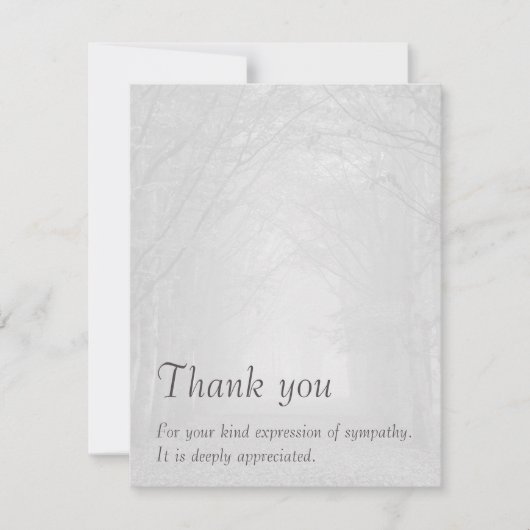 Carte de remerciements personnalisable de (Devant)