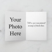 Carte de remerciements personnalisable Rose Rose (Intérieur)