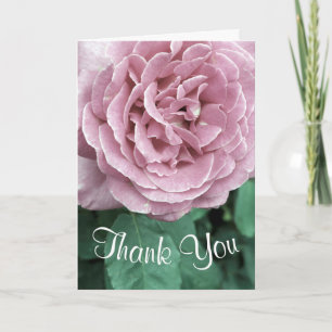 Carte de remerciements personnalisable Rose Rose